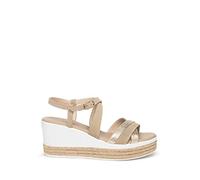 Nero Giardini E307710D Sandali Donna in Pelle - Platino 37 EU