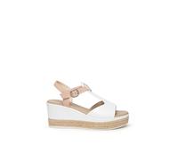 Nero Giardini E307712D Sandali Donna in Pelle - Bianco 40 EU