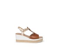 Nero Giardini E307712D Sandali Donna in Pelle - Cognac 38 EU