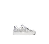 NeroGiardini Outlet Sneakers Donna in Pelle e Materiale Tecnico - Argento 39