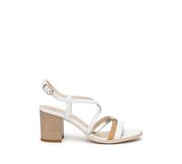 Nero Giardini E410442D Sandali Donna in Pelle - Bianco 37 EU