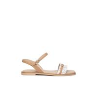 Nero Giardini E410480D Sandali Donna in Pelle E Materiale Tecnico - Bianco 36 EU