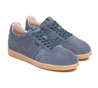 NERO GIARDINI E500685U 203 SNEAKERS SCARPE UOMO LACCI STRINGHE CAMOSCIO AVIO