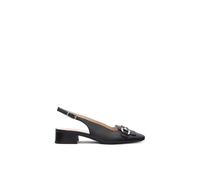 NeroGiardini E512330D Nappa Pand. Nero Sandali Eleganti per Donna con Cinturino e Tacco Basso (Taglia 37)