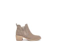 Nero Giardini E512701D Velour Col. Creta Tronchetti per Donna in nabuk con tacco medio e lampo (Taglia 39)