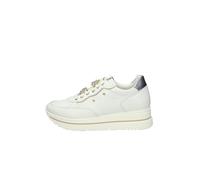 Nero Giardini E512907D Skipper Brill Bianco Sneakers Moda per Donna in Pelle con Zeppa Media (Taglia 36)