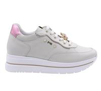 Nero Giardini E512907D Velvet Brill Osso Sneakers Moda per Donna in Pelle con Zeppa Media (Taglia 37)