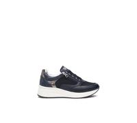 Nero Giardini E512930D Premium Wave Blu Sneakers per Donna in Pelle Zeppa Media (Taglia 37)