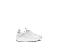 Nero Giardini E512930D Skipper Rete Chic Bianco Sneakers per Donna in Pelle Zeppa Alta (Taglia 37)