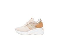 Nero Giardini E512961D Sneakers Donna in Suede, Tela E Materiale Tecnico - Yogurt 38 EU