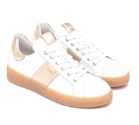 NERO GIARDINI E513006D 707 SNEAKERS SCARPE DONNA LACCI STRINGHE PELLE BIANCO