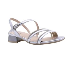 Nero Giardini E513290D Sandali Donna in Pelle - Argento 38 EU