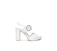 Nero Giardini E513354D Sandali Donna in Pelle - Bianco 35 EU