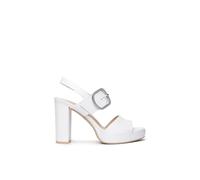 Nero Giardini E513354D Sandali Donna in Pelle - Bianco 38 EU