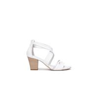 Nero Giardini E513370D Sandali Donna in Pelle - Bianco 37 EU