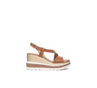 Nero Giardini sandalo in pelle con zeppa