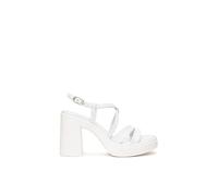 Nero Giardini E513660D Sandali Donna In Pelle - Bianco 39 EU