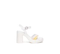 Nero Giardini E513662D Sandali Donna in Materiale Tecnico - Bianco 35 EU