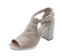 Nero Giardini E615060D Lucky Cuoio Sandali Spuntati per Donna in Pelle Traforata con Tacco Alto (Taglia 40)