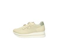 Nerogiardini, ,Shoes ,Donna ,Beige ,36 EU Side-zip Leather Sneaker
