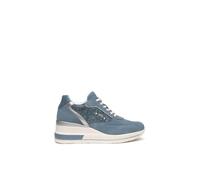 NeroGiardini - Sneakers Donna in Pelle, Tessuto e Materiale Tecnico - Avio