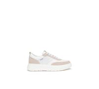 Nero Giardini E615275D Sneakers Donna in Pelle, Suede E Materiale Tecnico - Yogurt 39 EU