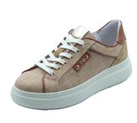 Nero Giardini E615282D Paglia Natural Sneakers Sportive per Donna in Tessuto Ambra Zeppa Media (Taglia 39)