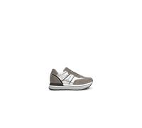 Nero Giardini I116945D Sneakers Donna in Pelle E Camoscio - Cemento 38 EU