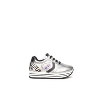 Nero Giardini I127021F Sneakers Kids da Bambina in Pelle - Acciaio 31 EU