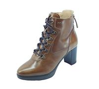 Nero Giardini I205021D Manolete Cuoio Tronchetti Tecnici per Donna in Pelle con Lampo e Lacci (Taglia 40)