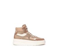 Nero Giardini I205385D Sneakers Alte Donna in Camoscio E Pelle - Cipria 37