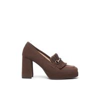 Nero Giardini I308213D Mocassini Donna in Camoscio - Castagno 36