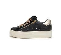 Nero Giardini I308410D Sneakers Donna in Pelle E Camoscio - Nero 37 EU