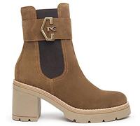 Nero Giardini I309159D Stivaletti Chelsea Donna in Camoscio - Malto 37 EU