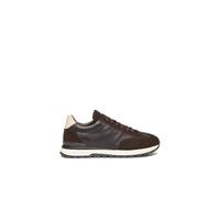 Nero Giardini I400411U Sneakers Uomo in Pelle E Camoscio - Testa di Moro 44 EU