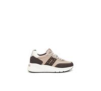 Nero Giardini I411523D Sneakers Donna in Camoscio, Pelle E Materiale Tecnico - Castagno 38 EU