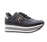 Nero Giardini I411560D Sneakers Donna in Pelle E Materiale Tecnico - Nero 35 EU