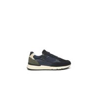 Nero Giardini I500871U Sneakers Uomo in Camoscio, Pelle E Tela - Blu 43 EU