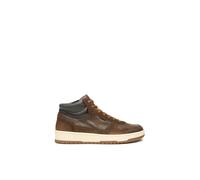 Nero Giardini I500911U Sneakers Alta Uomo in Pelle E Camoscio - Malto 42 EU