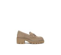 Nero Giardini I513984D Mocassino Donna camoscio Beige con Fibbia