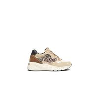Nero Giardini I514060D Sneakers Donna in Suede, Pelle E Materiale Tecnico - Sabbia 37 EU