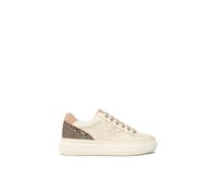 Nero Giardini I514160D Sneakers Donna in Pelle, Suede E Materiale Tecnico - Milk 38 EU