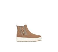 Nero Giardini I514172D beatles camoscio tortora e gioielli