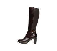 Nero Giardini I514601D Stivali Donna in Pelle E Tessuto - Testa di Moro 37 EU