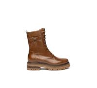 NERO GIARDINI I514834D 400 ANFIBI STIVALETTI STIVALI DONNA LACCI ZIP PELLE CUOIO