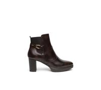 Nero Giardini I617261D Tronchetti Donna in Pelle E Tessuto - caffè 39 EU