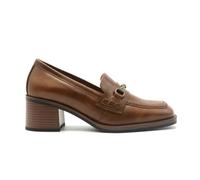 Nero Giardini Mocassino in Pelle con Morsetto e Tacco. Made in Italy