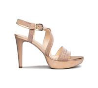 Nero Giardini Sandalo a Due Fasce Tacco Alto in Pelle