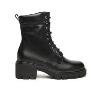 NERO GIARDINI SCARPE SCARPONCINI DONNA INVERNO I514810D 100 ANFIBI IN PELLE CON