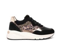 Nero Giardini E512864D Sneakers Donna in Suede, Pelle E Materiale Tecnico - Nero 38 EU